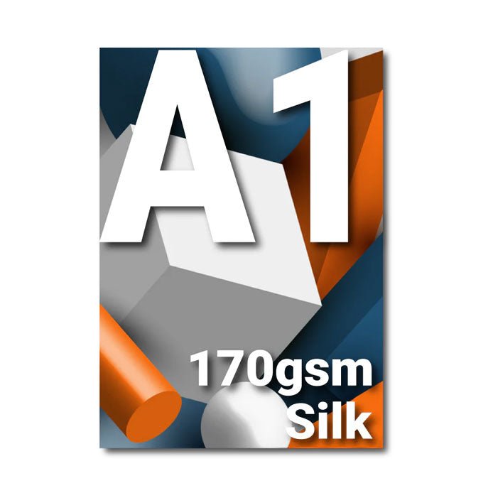 A1 Poster Design Online Or Send Your Artwork - 170gsm silk paper - monkey-print.com