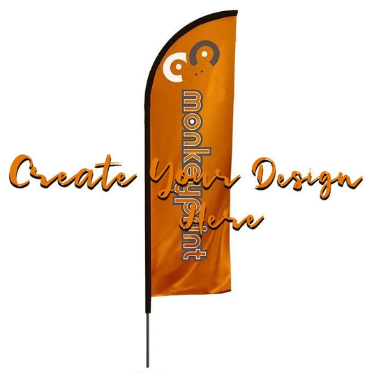 Design Online - Feather Flag - monkey-print.com