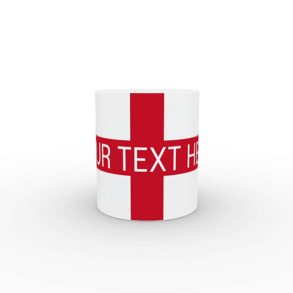 England flag mug - personalised text - monkey-print.com