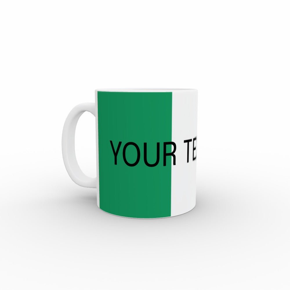 Ireland flag mug - personalised text - monkey-print.com