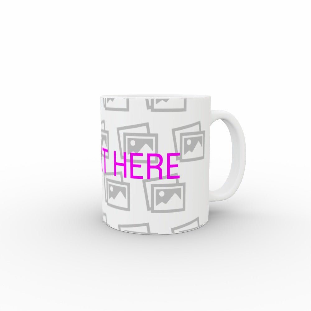 Personalised mug - add image and text - monkey-print.com