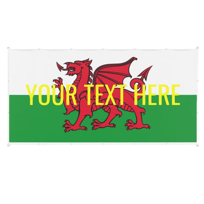 Wales flag - personalised text - monkey - print.com