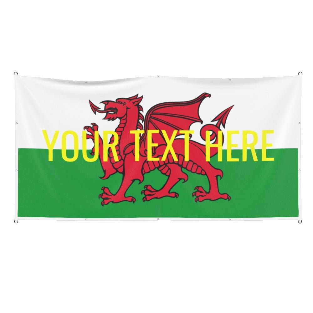 Wales flag - personalised text - monkey - print.com