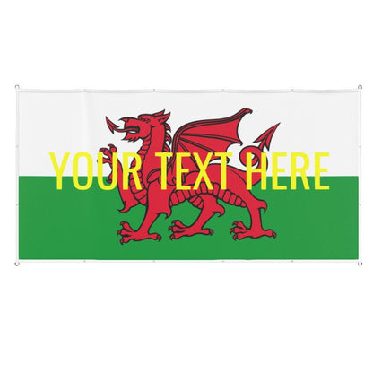 Wales flag - personalised text - monkey - print.com