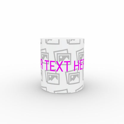 Personalised mug - add image and text - monkey-print.com