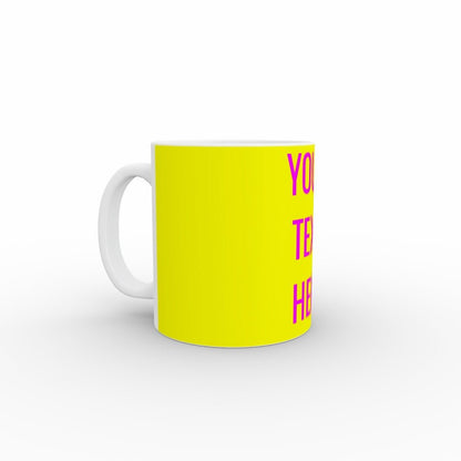 Personalised mug - add text and colour - monkey-print.com
