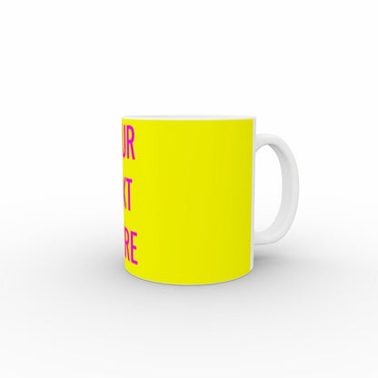 Personalised mug - add text and colour - monkey-print.com