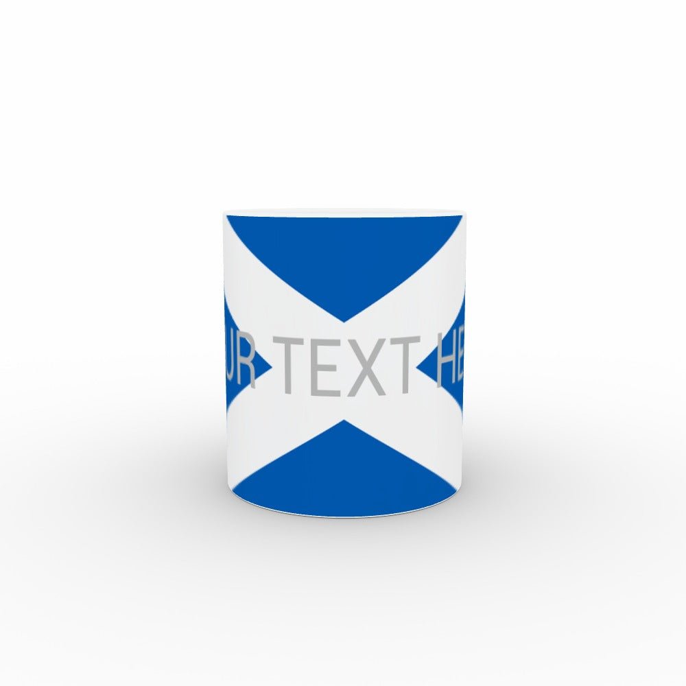 Scotland flag mug - personalised text - monkey-print.com