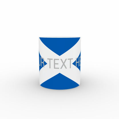 Scotland flag mug - personalised text - monkey-print.com